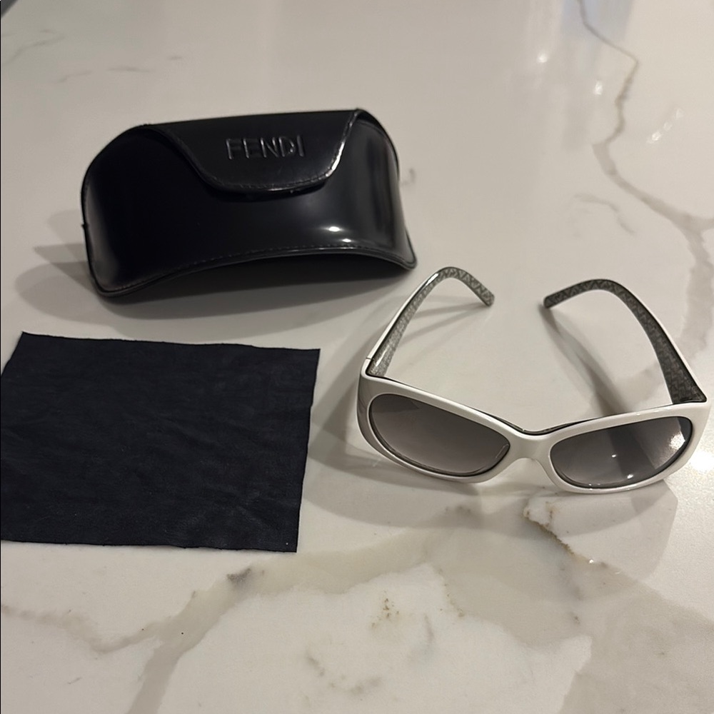 Fendi White Sunglasses
